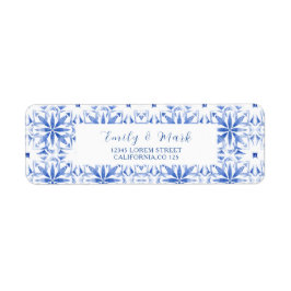 Etiqueta Endereço de retorno de casamento da Grécia Waterco