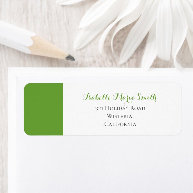 Etiqueta Endereço de Retorno de Casamento Moderno Simples V (Insitu)