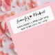 Etiqueta Endereço de retorno de noiva de noiva de casamento (Elegant Heart Wedding Bride Groom Return Address Label)