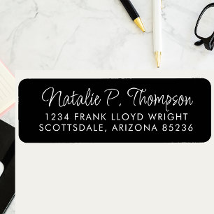 Etiqueta Endereço de Retorno de Script Limpo Simples de Scr