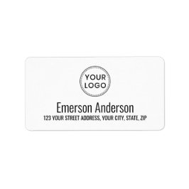 Etiqueta Endereço de retorno do modelo gráfico personalizad