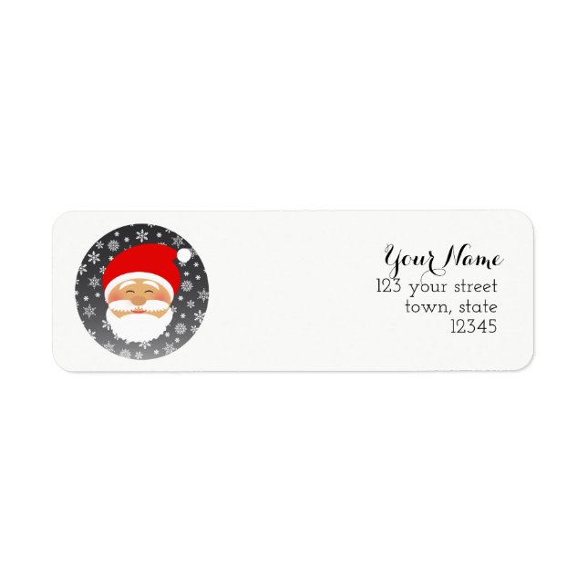 Etiqueta Endereço de Retorno do Papai Noel (Frente)