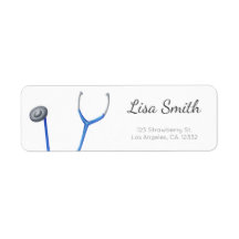 Endereço de retorno mínimo do médico estetoscópio