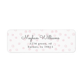 Etiqueta endereço de retorno moderno da espiral de rosca