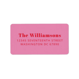 Etiqueta Endereço de Retorno Personalizado da Tipografia Ve