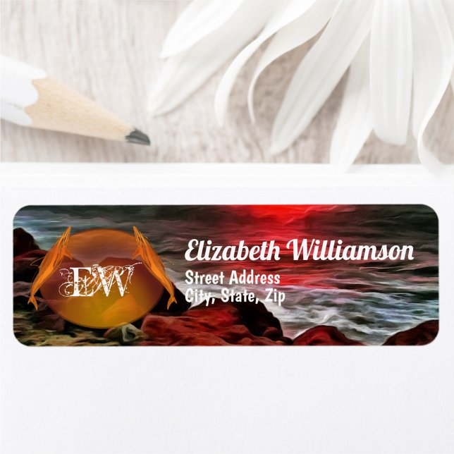 Etiqueta Endereço do Bandera Rocky Sunset 914 (Criador carregado)