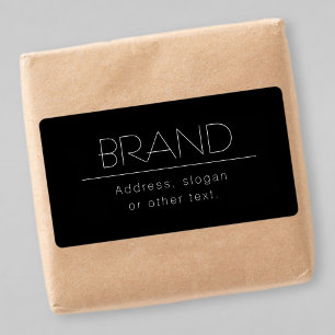 Etiqueta Endereço do na moda, Slogan ou outro texto