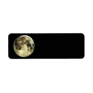 Etiqueta Endereço do remetente da Lua cheia