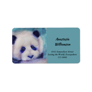 ETIQUETA ENDEREÇO DOCE DO URSO DE PANDA