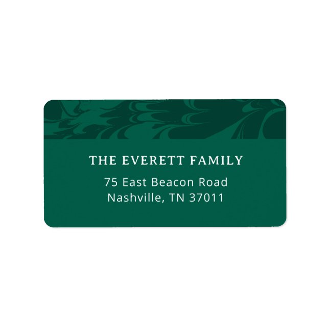 Etiqueta Endereço dos Pines Marbled (Frente)