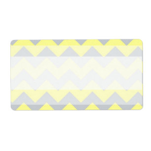 Etiqueta Endereço para correspondência Chevron Yellow e Cin