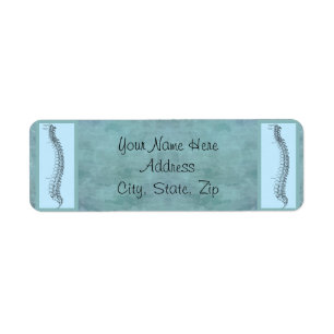 Etiqueta Endereço para devolução comercial do Chiropraci