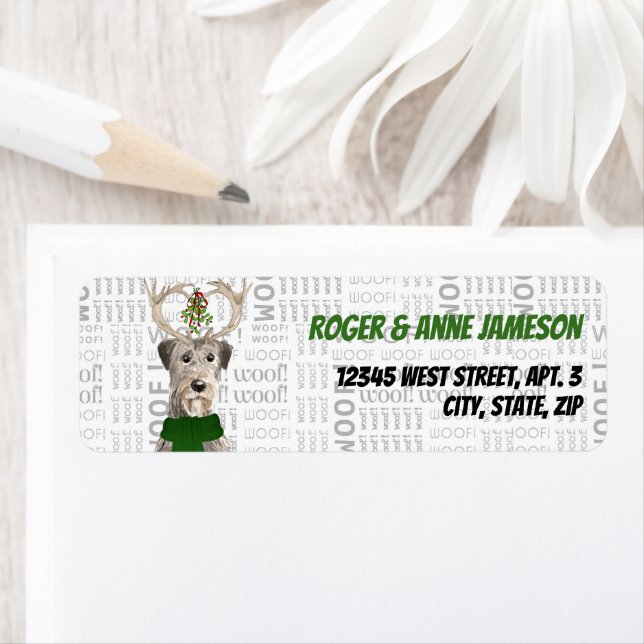 Etiqueta Endereço para devolução do Wolfhound Irish de Nata (Insitu)