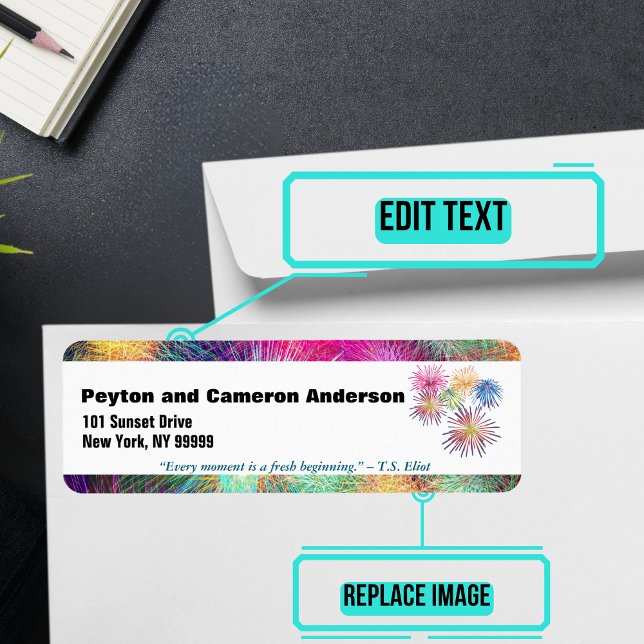 Etiqueta Endereço Personalizado de Janeiro (Please enjoy our mailing labels. There is one for every month.)