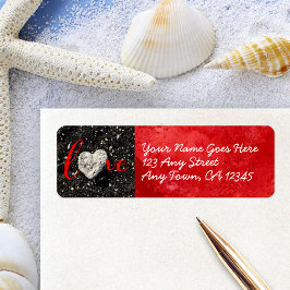 Etiqueta Endereço Personalizado Moderno do Script de Areia