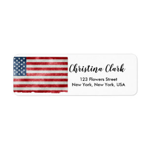 Etiqueta Endereço Personalizado Personalizado Americano Fl