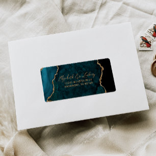 Etiqueta Endereço RSVP de Casamento de Script de Script de