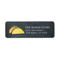 Endereço Taco Black Chalkboard