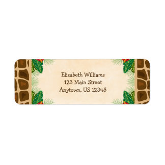 Etiqueta Endereço Tropical Jungle Return
