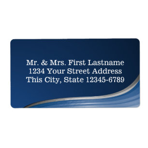 Etiqueta Endereço Wave Azul