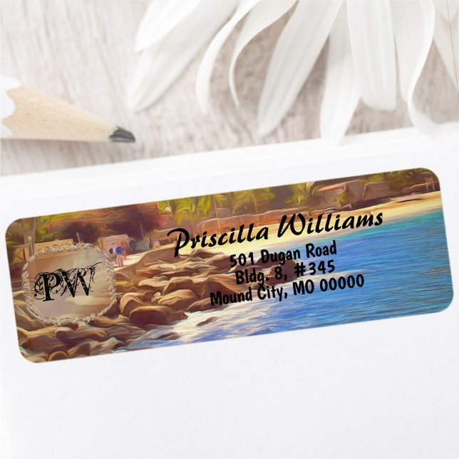 Etiqueta Endereço Yelapa Beach 761 (Criador carregado)