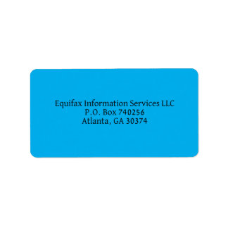 Etiqueta Endereços de Instituições de Crédito