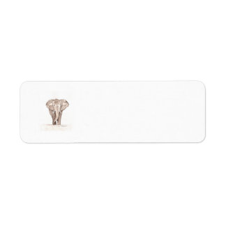 Etiqueta enfeite de elefante
