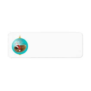Etiqueta Enfeite de Natal do Pequinês
