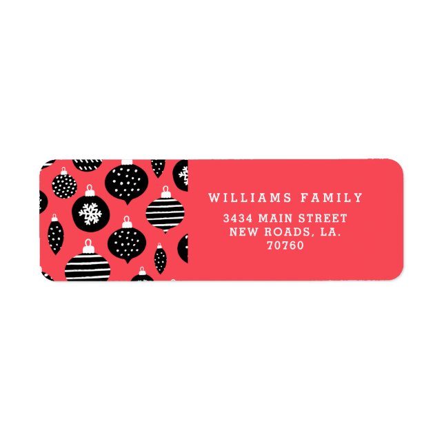 Etiqueta Enfeites de natal retrorreflectores (Frente)