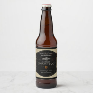 Etiqueta engarrafada da cerveja da névoa do