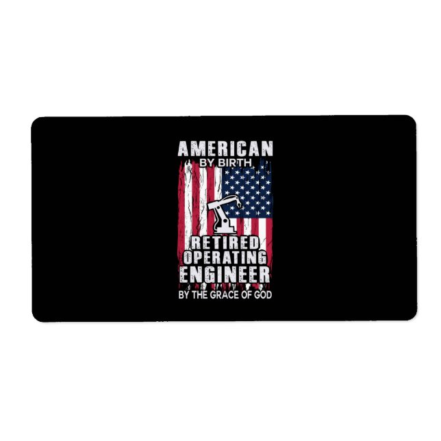 Etiqueta Engenheiro Americano Reformado Engenheiro de Opera (Frente)