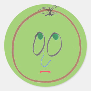 Etiqueta engraçada das caras