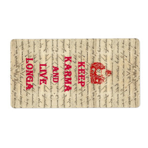 Etiqueta Engraçado Buda dizendo