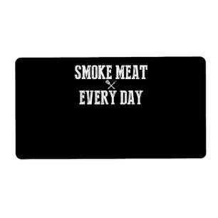 Etiqueta Engraçado Churrasco Fumador Acessório Pitmaster Pa