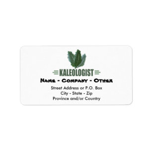 Etiqueta Engraçado Kale Lover