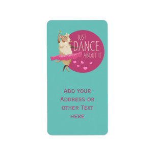 Etiqueta Engraçado Mensagem De Ovelha - Apenas Dance Sobre 