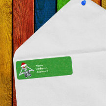 Engraçado Natal Skeleton Ornament Olhos Verdes