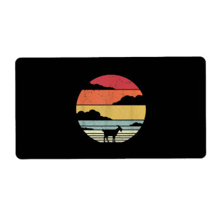 Etiqueta Engraçado Vintage Goat Gift