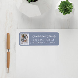 Etiqueta Entrega de Carimbos de Foto da Família Personaliza