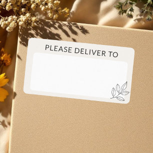 Etiqueta Entrega Mínima Neutra para Entrega