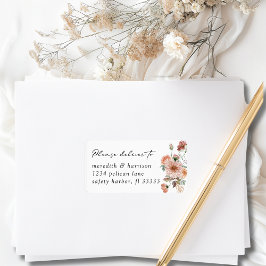 Etiqueta Envelope RSVP Boho Floral