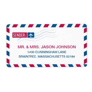 Etiqueta Enviamento do ENDEREÇO DO REMETENTE do correio