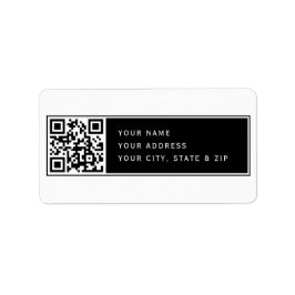 Etiqueta Envie seu próprio código QR | Endereço de devoluçã