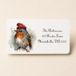 Etiqueta Envio Personalizado de Natal do Robin