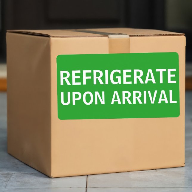Etiqueta Envio Refrigerar ao Chegar (Criador carregado)
