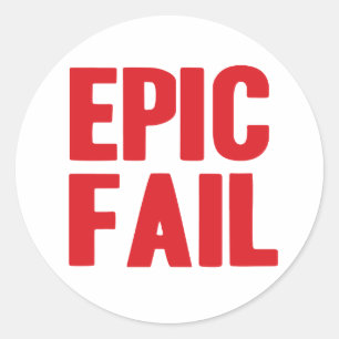 Etiqueta épico da falha