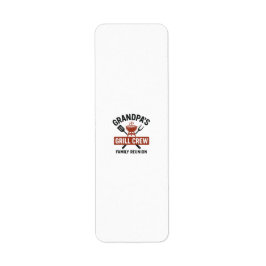 Etiqueta Equipe Grill do Vovô | Camisa de Reunião do CHURRA