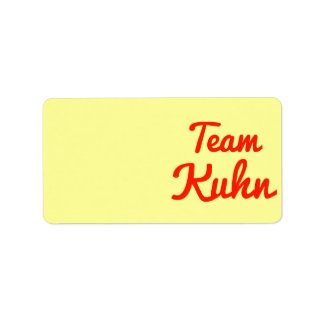 Etiqueta Equipe Kuhn