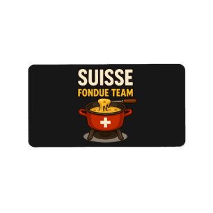 Etiqueta Equipe Suisse Fondue