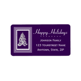 Etiqueta Escolha qualquer Feriado Feliz da Árvore de Natal 